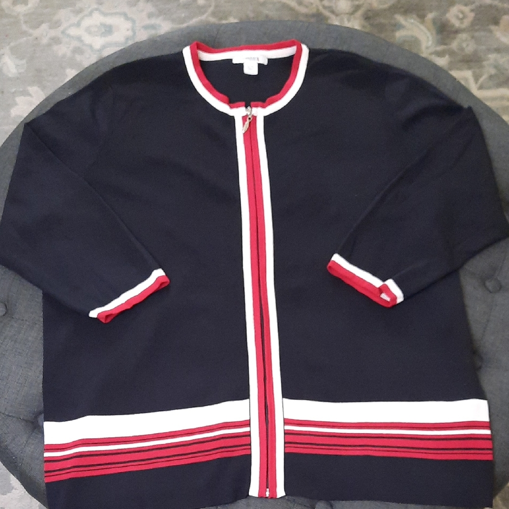 Dress Barn Black and Red Blouse